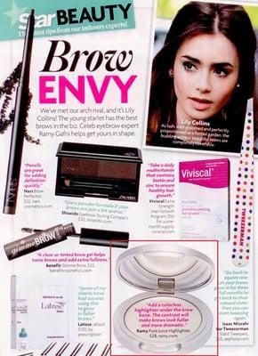 Ramy's tips on hoe to get enviable brows in STAR magazine