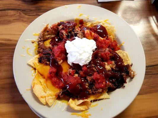 Pulled pork nachos