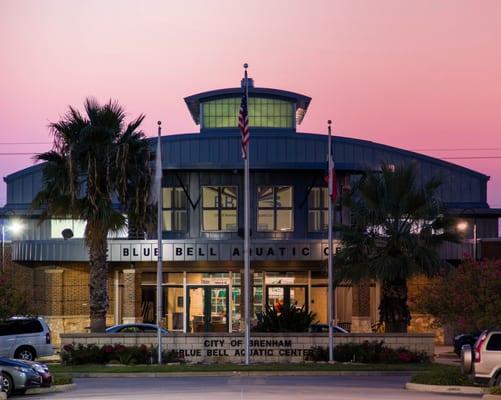 City of Brenham - Blue Bell Aquatic Center - Front of building