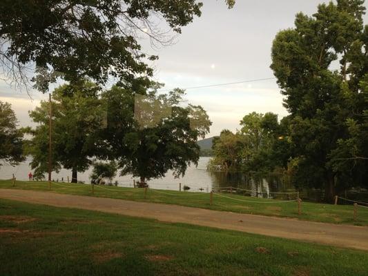 Dining room has beautiful views of Mud Creek (Lake Guntersville backwater)