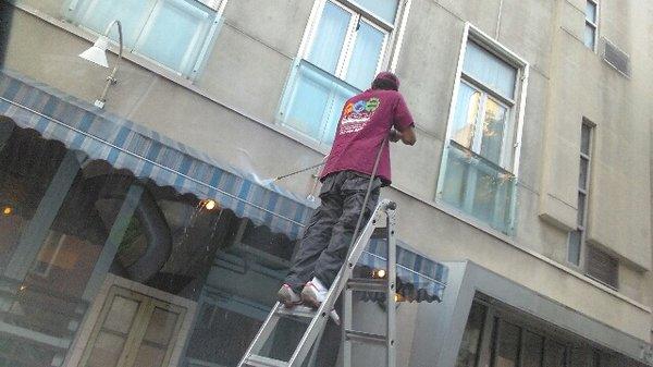 Awning cleaning