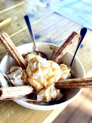 Churro Sundae