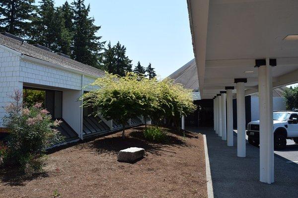 Walkway into building, OURCHURCH