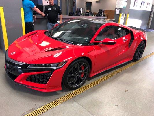 Customer's new Acura NSX - beautiful!