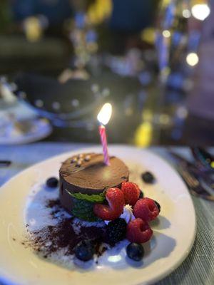 Birthday dessert