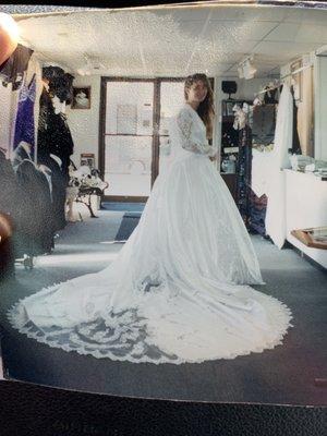 Here is the dress before in 1998