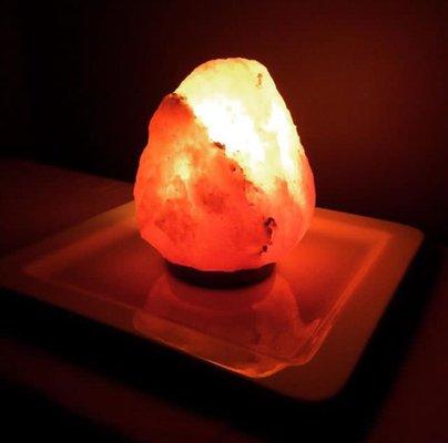 Himalayan Salt Lamp in my treatment room