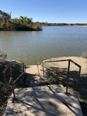 Lakeside fishing