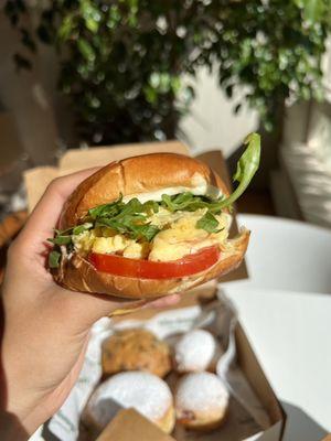 "Good Egg" sandwich ($9.50)