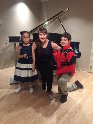 Ms. Nina with her students after an Honors Recital.