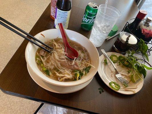 Delicious rare beef pho. #14 is a winner!