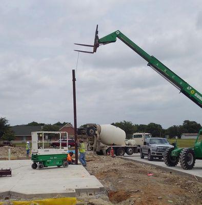 Red Oak Lot 3, 1st piece of steel, Red Oak