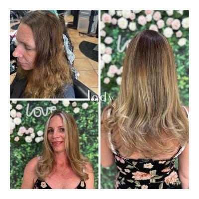 Best hair colorist,we gave her a balayage beautiful results by Jody.