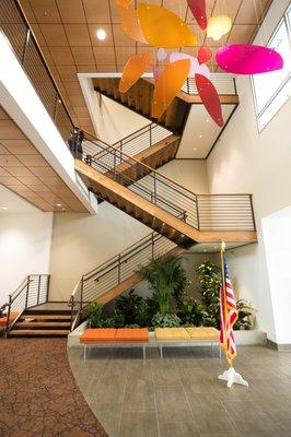 Lobby of AllCare Health headquarters in Grants Pass, Oregon