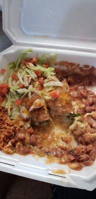 Green Chili relleno plate