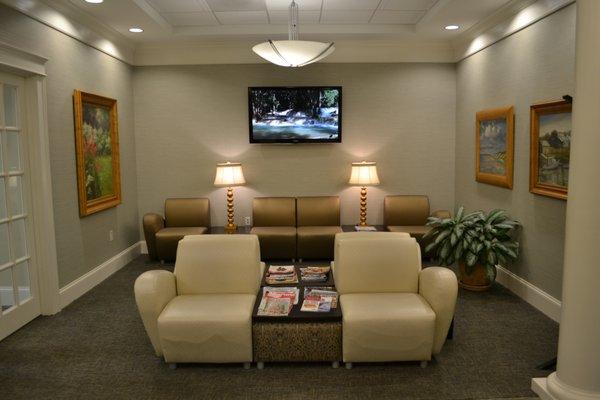 Reception area of Raleigh Periodontics and Implant Dentistry