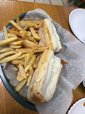 Chicken, Parm and fries