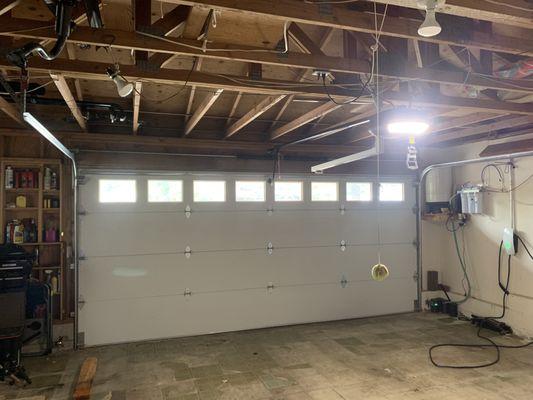 New garage door and operator install