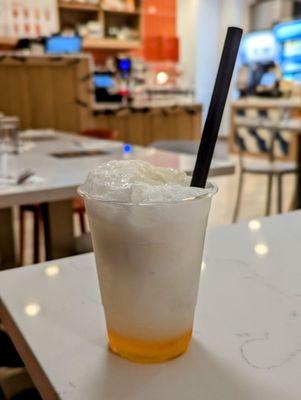 Peach cream soda