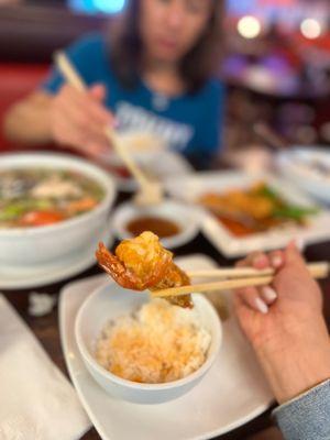 Tom Cang Kho Tau | Caramelized Giant Freshwater Prawns