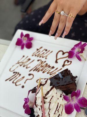 Birthday Cake/Proposal