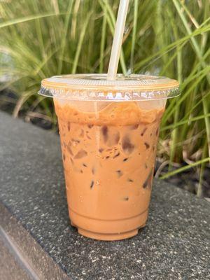 Vietnamese Iced Coffee (sipped some already) - so delicious!!  Get it!!