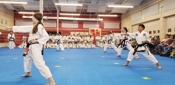 Black belt candidates testing April 2019