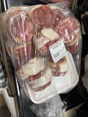 11 lbs of bacon wrapped filets that the bagger smashed into a grocery bag like a wild man. What the hell dude?