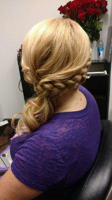 Soft feminine updo