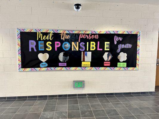 Hans Christensen Middle School students follow the ROSE Way and are responsible for themselves and others