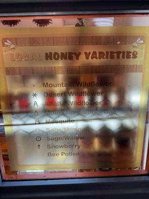 Honey varieties.