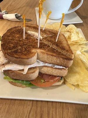 Turkey Club Sandwich Whole Wheat Bread