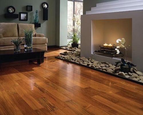 The warmth of beautiful Hardwood Flooring.