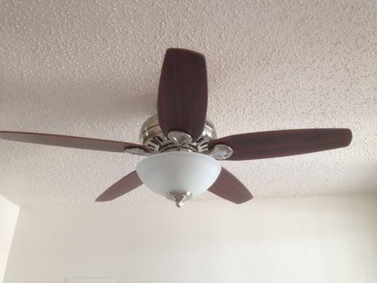 Upgraded ceiling fans