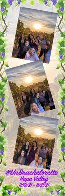 Photobooth has customizable backgrounds- this one's for Napa