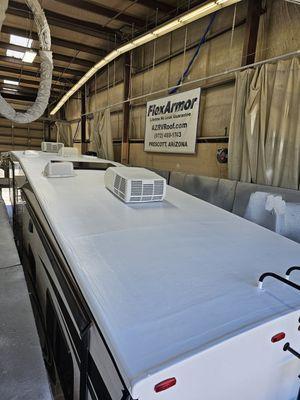 Finished FlexArmor Lifetime RV Roof