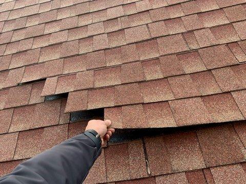 shingles lifting from improper nails