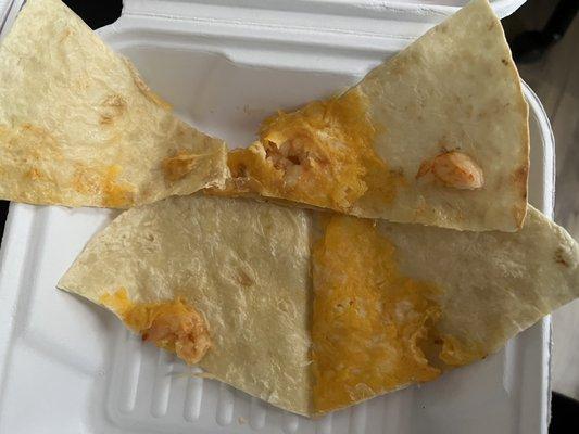 This shrimp quesadilla is allegedly worth almost $10