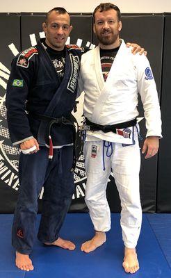 Recently received my professor bars on my black belt from my instructor Jay Hayes ( in the white gi) super excited