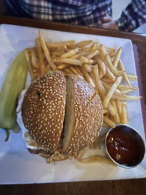 Special Steak sandwich with fries