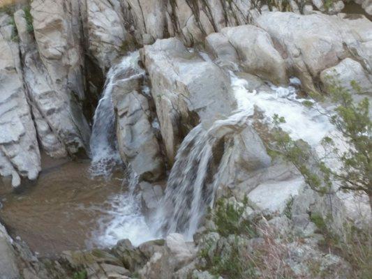 Double waterfalls along the San Juan Trail