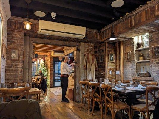 Interior of restaurant