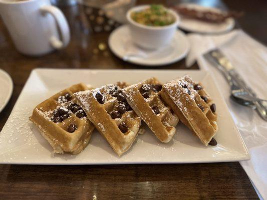 Chocolate chip waffles - very good