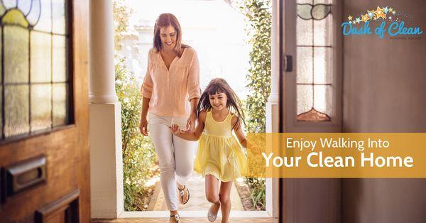 Walk into a cleaning home with Dash of Clean Referral Agency