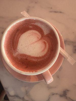 Pink latte