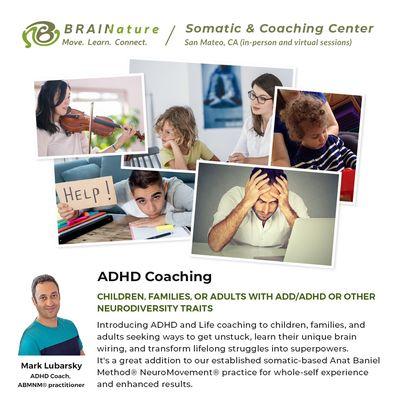 Introducing ADHD and Life coaching to children, families, and adults seeking ways to get unstuck, learn their unique brain wiring, and trans