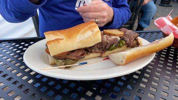 Steak and long hots