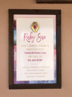 Ruby Sun  Contact Info