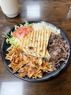 Chicken and Beef Gyro Platter