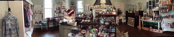 This is our Front Room!  It is full of handmade and repurposed creations!